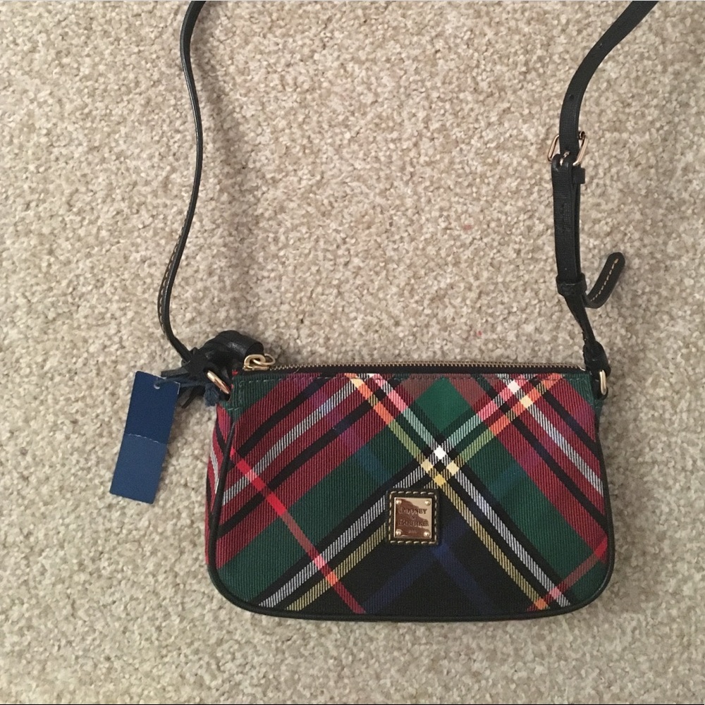Cute checked Dooney and Bourke crossbody bag!